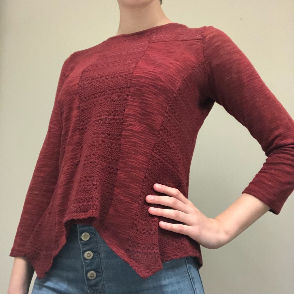 Maroon Sweater-Shirt with Tank top